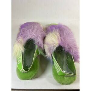 UGG Fluff Yeah Slides 9W Green NWT